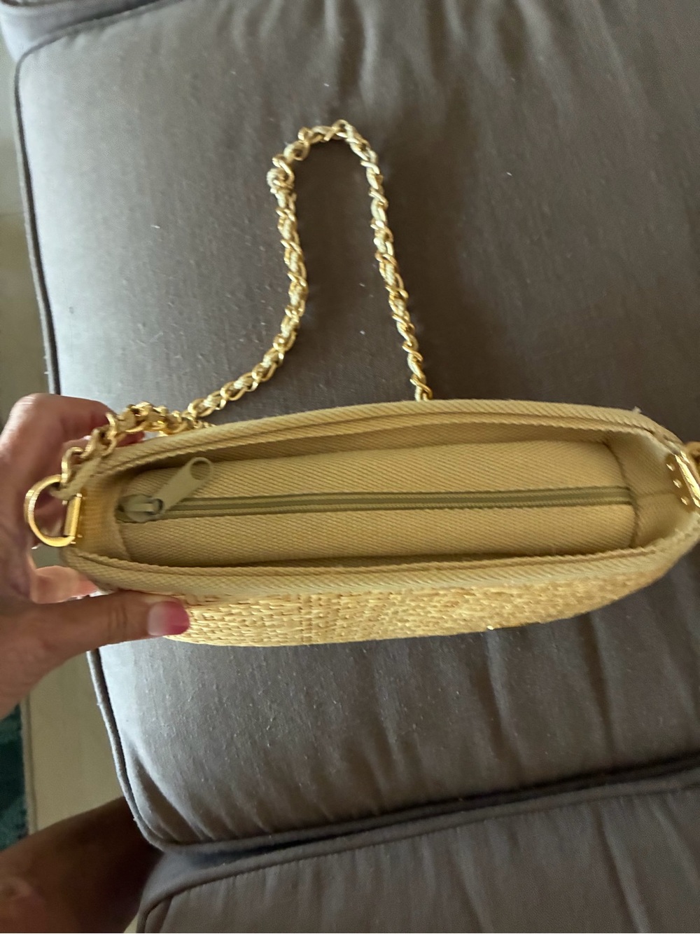 Vintage wicker handbag 1950’s - Picture 4 of 9